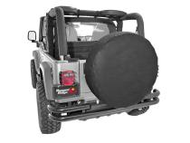 30-32 Inch Tire Cover W/Cam Slot Black Rugged Ridge