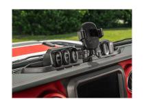Dash Mount Pod W/Wireless Chrg Black Jeep Rugged Ridge