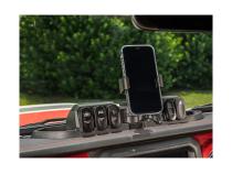 Dash Mount Pod W/Wireless Chrg Black Jeep Rugged Ridge