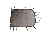 Eclipse Sun Shade Black Full 18-Present Wrangler Unlimited JLU 4 Door Rugged Ridge