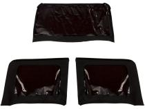 Montana Soft Top Black Diamond 07-09 Jeep Wrangler JKU 4 Door Rugged Ridge