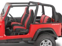 Jeep Wrangler Neoprene Seat Covers for 87-90 Jeep Wrangler YJ Red Diver Down