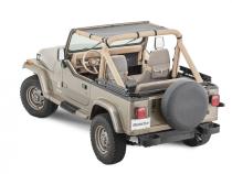 Jeep YJ Mesh Bimini Top ShadeMaker For 87-95 Wrangler YJ Black MasterTop