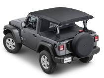 Wind Stopper Plus/Tonneau Cover Ultimate Combo 2018-2024  Jeep JL Wrangler 2Dr Soft Top Models Black Diamondl MasterTop