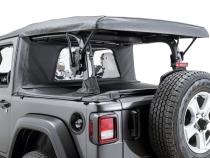Wind Stopper Plus/Tonneau Cover Ultimate Combo 2018-2024  Jeep JL Wrangler 2Dr Soft Top Models Black Diamondl MasterTop