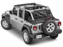 Jeep Tonneau Cover For 18-2024  Jeep JLU Wrangler 4 Door Hard Top Models Black Diamond MasterTop