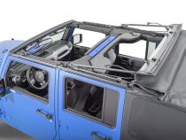 Jeep JK Replacement Top No Doorskins Tinted Glass For 10-18 Jeep Wrangler JK 4 Door Black Diamond MasterTop