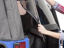 Jeep JK Replacement Top No Doorskins Tinted Glass For 10-18 Jeep Wrangler JK 4 Door Black Diamond MasterTop