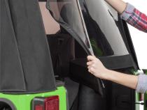 Jeep JK Replacement Top Tinted Glass 07-12 Wrangler JK 2 Door Black MasterTwill MasterTop