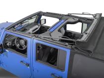 Jeep JK Replacement Top Tinted Glass 07-09 Wrangler JK 4 Door Black MasterTwill MasterTop