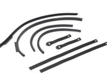 Jeep JK Replacement Top Tinted Glass 07-09 Wrangler JK 4 Door Black MasterTwill MasterTop