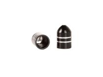 Tire Valve Stem Cap 5 Piece Aluminum Black Rugged Ridge