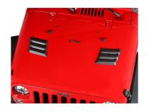 Hood Vent Kit Performance Black 97-18 Jeep Wrangler JK Rugged Ridge
