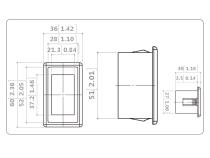 Switch Mounting Panel Single Bulldog Winch