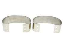 Jeep CJ/YJ Bumperettes Pair 76-95 CJ and Wrangler YJ Polished Silver Kentrol