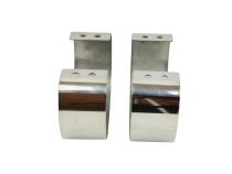 Jeep CJ/YJ Bumperettes Pair 76-95 CJ and Wrangler YJ Polished Silver Kentrol