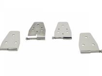 Jeep YJ Door Hinge Set 4 Pieces 87-95 Wrangler TJ Polished Silver Kentrol