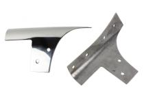 Jeep JK Windshield Supports Pair 07-18 Wrangler JK Polished Silver Kentrol