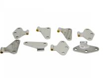 Jeep JK Body Door Hinge Set 8 Pieces 4 Door 07-18 Wrangler JK Polished Silver Kentrol