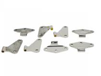 Jeep JK Body Door Hinge Set 8 Pieces 4 Door 07-18 Wrangler JK Polished Silver Kentrol