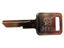 Ignition Key Blank for Select Jeep YJ, CJ-5, CJ-7, CJ-8, XJ, MJ, SJ, J-Series Crown Automotive