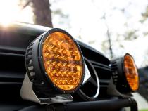 360-Series 9 Inch Off-Road Lamp Spot Beam Amber Lens Single Rigid Industries