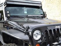 07-17 Jeep JK Dual D-Series Pro A-Pillar Mount D-Series Pro RIGID Industries