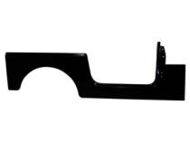 Right Side Panel, Black paintable w/out Jeep Logo for 76-95 CJ-7 &amp;amp; YJ Wrangler Crown Automotive