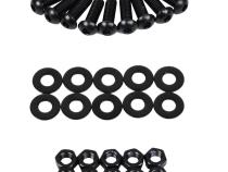 Jeep CJ/YJ Hood Hinge Pair 55-95 CJ and Wrangler YJ Powdercoat Black Kentrol