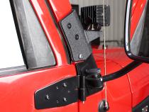 Jeep TJ Windshield Hinge Pair 97-06 Wrangler TJ Powdercoat Black Kentrol
