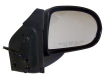 Right Power, Manual Folding Mirror for 2007-2010 Jeep MK Compass, Textured Black Crown Automotive