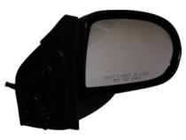 Right Power, Manual Folding Mirror for 2007-2010 Jeep MK Compass, Textured Black Crown Automotive