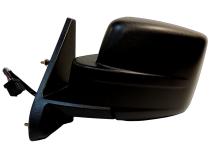Black ; Left Power, Heated, Manual Folding Mirror for 2011-2015 Jeep MK Patriot Crown Automotive