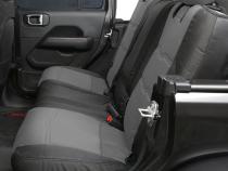 Gen2 Neoprene Front and Rear Seat Cover Kit Charcoal/Black 2020-2023 Jeep Gladiator Smittybilt
