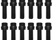 Wedge-Locking Header Bolts Hex Head 3/8 Diameter X 1 Inch Black Oxide 12 Pcs Proform