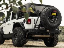 Atlas Rear Bumper and Tire Gate 2018-2023 Jeep Wrangler Smittybilt
