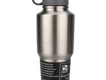 30oz 304 Stainless Tumbler Double Wall W/Screw On Flip Up Straw Lid Bulldog Winch