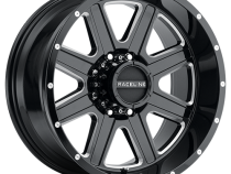 Aluminum Wheels 17x9 Hostage 940M Milled Gloss Black 12 Offset 8 on 165.1 Bolt Pattern 125.2 Bore Raceline