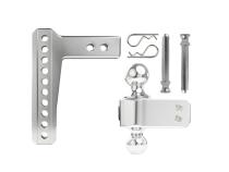 2.0 inch Aluminum Medium Duty 6 inch Drop/Rise Hitch BulletProof Hitch
