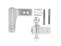2.5 inch Aluminum Medium Duty 4 inch Drop/Rise Hitch BulletProof Hitch