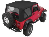 Soft Top 1997-2006 TJ Wrangler Black Diamond w/Frames/Hardware RT Off Road