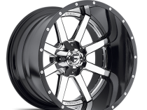 Aluminum Wheels 20X12 Maverick D260 8 On 180 Chrome/Gloss Black Lip 125.1 Bore -44 Offset Fuel Off Road Wheels