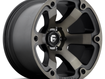Aluminum Wheels 17X9 Beast D564 6 On 139.7 Matte Black/Machined Dark Tint 108 Bore 1 Offset 6 Spoke Fuel Off Road Wheels