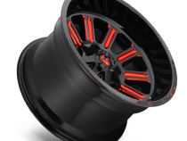 Aluminum Wheels 20X10 Hardline D621 8 On 170 Gloss Black/Candy Red 125.1 Bore -18 Offset Fuel Off Road Wheels