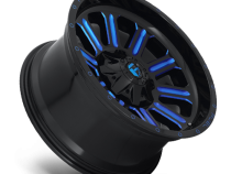 Aluminum Wheels 20X10 Hardline D646 8 On 180 Gloss Black/Candy Blue 124.3 Bore -18 Offset Fuel Off Road Wheels