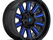Aluminum Wheels 20X9 Hardline D646 8 On 165.1 Gloss Black/Candy Blue 125.2 Bore 1 Offset Fuel Off Road Wheels
