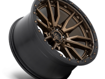 Aluminum Wheels 17X9 Rebel D681 6 On 120 Matte Bronze Black Bead Ring 67.06 Bore 1 Offset Fuel Off Road Wheels