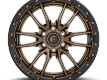 Aluminum Wheels 22X12 Rebel D681 6 On 139.7 Matte Bronze Black Bead Ring 106.1 Bore -44 Offset Fuel Off Road Wheels