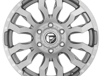 Aluminum Wheels 20X9 Blitz D693 6 On 135 Brushed Gunmetal Gray Tinted Clear 87.1 Bore 1 Offset Multi Spoke Fuel Off Road Wheels