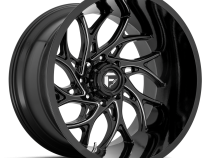 Aluminum Wheels 24X11 Runner D741 8 On 180 Gloss Black Milled 124.3 Bore 0 Offset Fuel Off Road Wheels